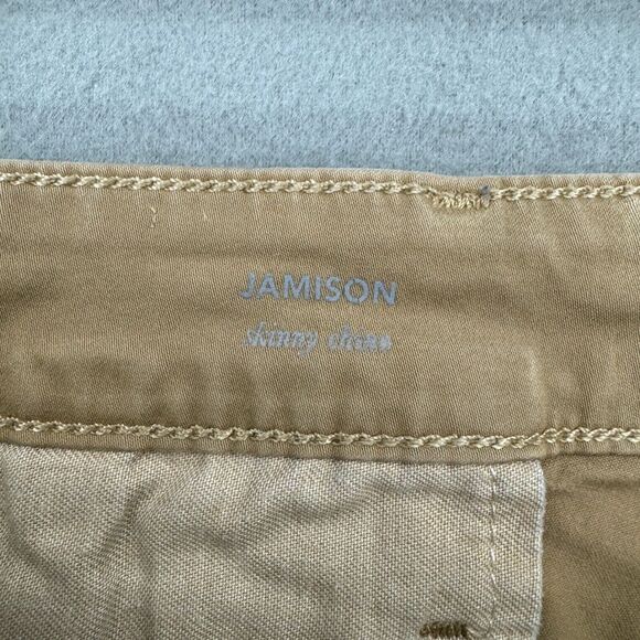 AG Adriano Goldschmied Chino Pants Mens 30 Tan Flat Front Jamison Skinny Leg - Picture 5 of 9